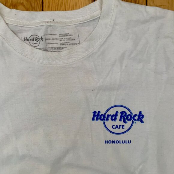 Vintage Y2K Hard Rock Cafe Honolulu Tee Shaka-hang Loose Men's XL White Hawaii - Picture 2 of 6